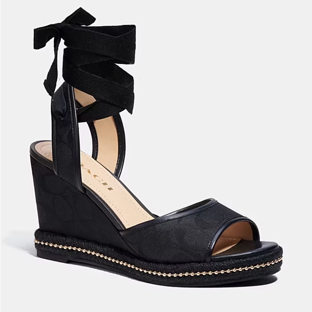 Coach - Page Signature Ankle Tie Sandal